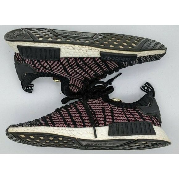 adidas | Shoes | Adidas Nmd R Stlt Pk Primeknit Boost Blackpinkwhite Shoes  Cq2386 Mens Size 1 | Poshmark